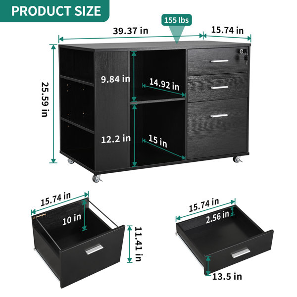 Wooden cabinet with 8 decorated drawers - Mobili Rebecca