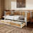 Wooden Rattan Daybed, No Box Spring Needed-75187407-75187406