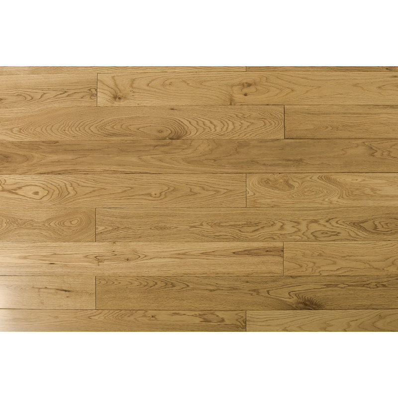 Parquet en chêne de 3/4 po d'épaisseur x 3,5 po de largeur x de longueur variable, Brun clair naturel