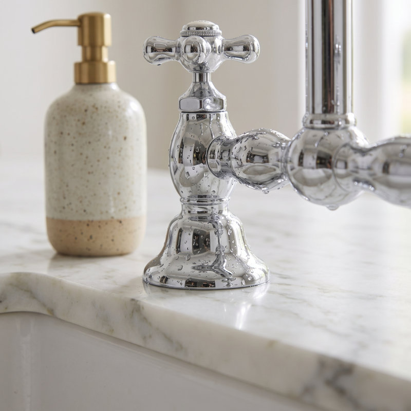 Robinet de salle de bain central avec drain Columbia, Laiton ultra enduit