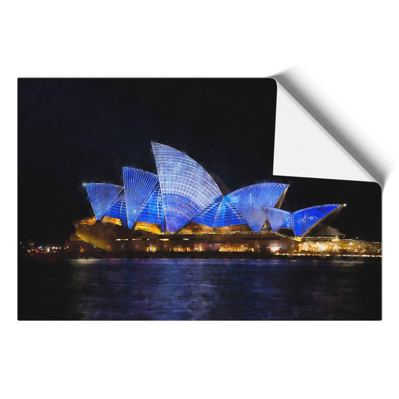 Sydney Opera House Painting - Frameless Print, 42cm H x 59cm W x 0.1cm D
