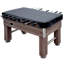 Housse pour table de soccer Hathaway - Housse de table de jeu ajustée de 54 po en noir - Cuir synthétique durable et infroissable avec dessous souple - Protection contre la poussière et les déversements pour les accessoires et les tables de soccer