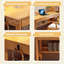 Bureau rectangulaire en bois manufacturé avec 2 tiroirs Burlywood-1750686429