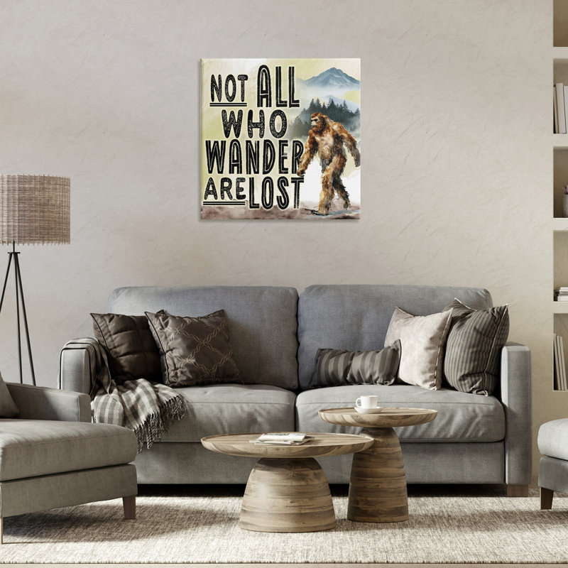 «Not All Who Wander», toile par Nicole DeCamp, H 24 po x l 24 po