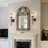 Glass Crystal Dimmable Armed Wall Sconce(set of 2)-723689671