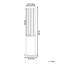 Braniah 60cm Hardwired Integrated LED Outdoor Floor Lamp