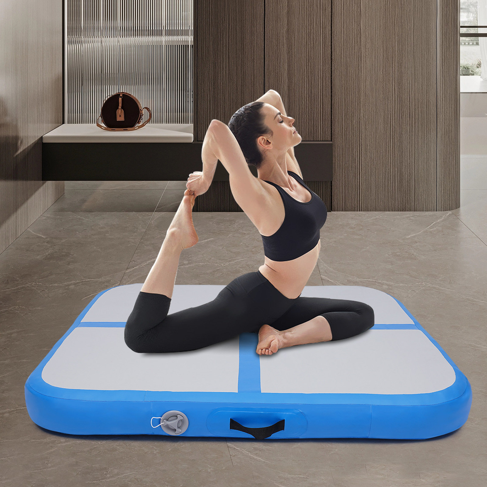 JOYDING 39 Inflatable Mat Yoga Mat with Electric Air Pump