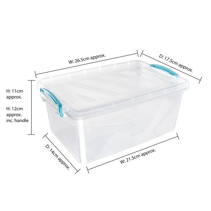 Rebrilliant Plastic Decorative Bin, 13cm H x 21cm W x 31.5cm D