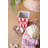  Ceramic Popcorn Canister 7"H Multi-Color Glazed Decorative Canister