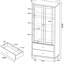 Armoire d'appoint 2 tiroirs Nestor