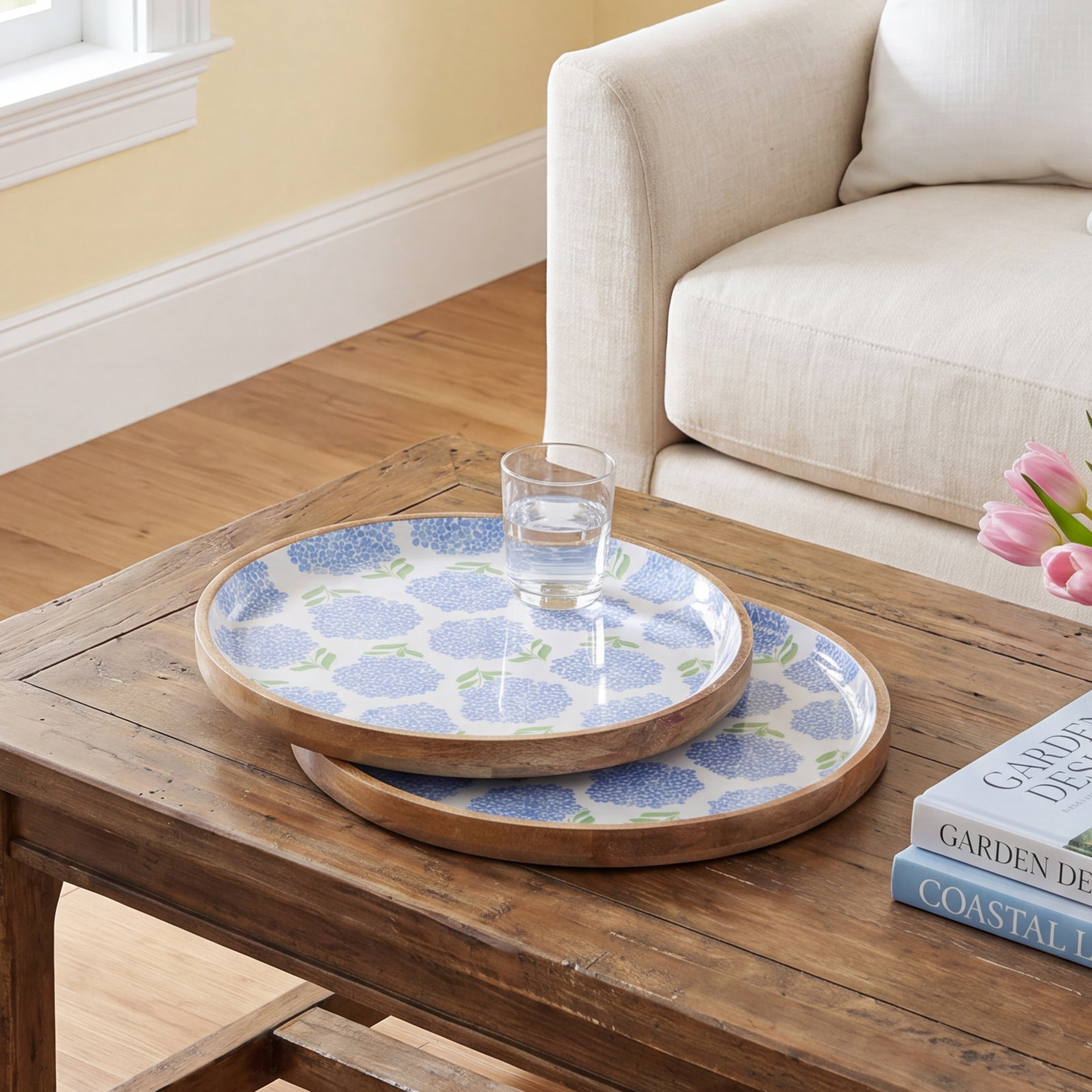 Mango Wood Round Tray