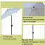 Parasol de marché avec manivelle 108 po Soava-888561994
