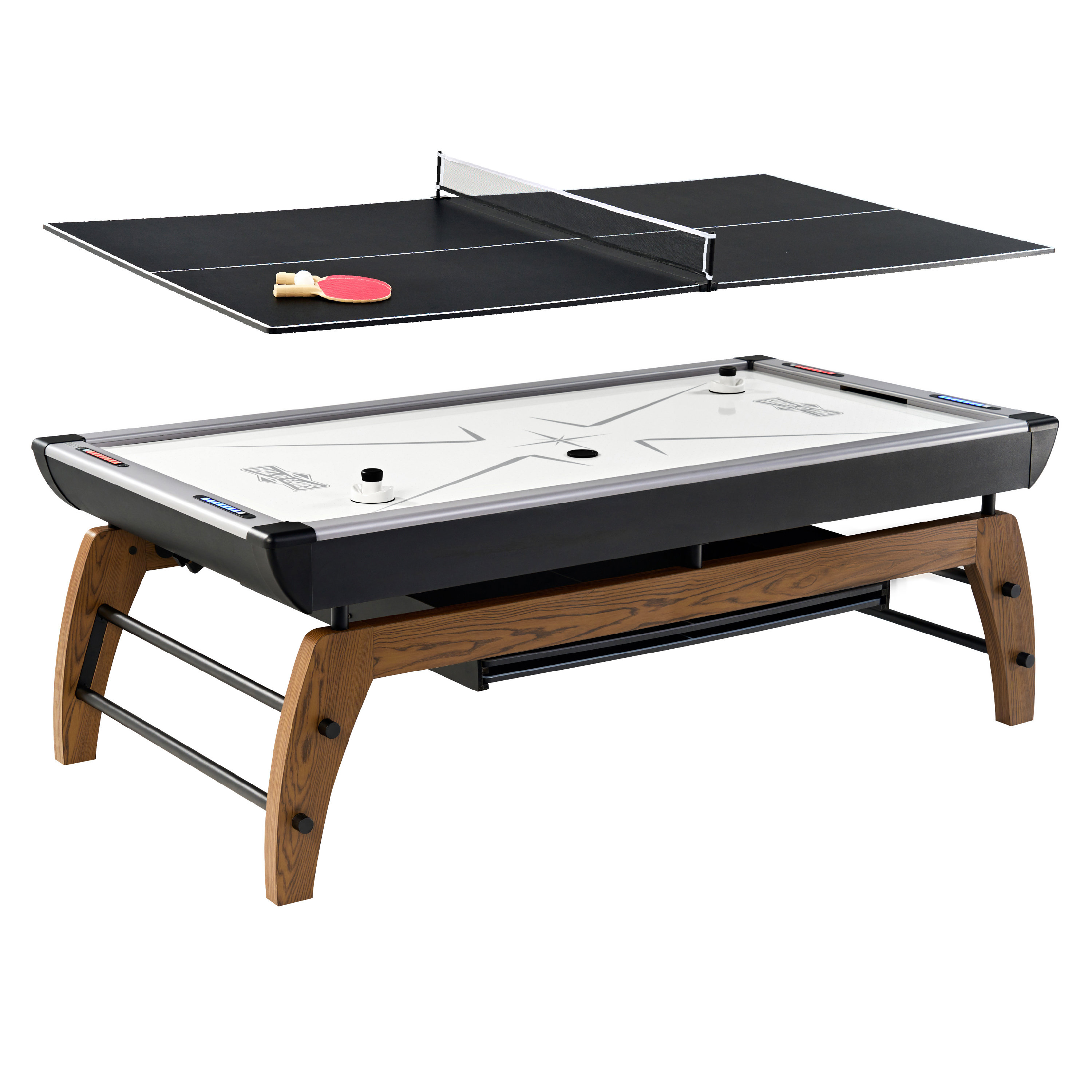 Hall Of Games Edgewood 90 Air Powered Hockey Table With Table Tennis  Conversion Top And Accessories & Reviews