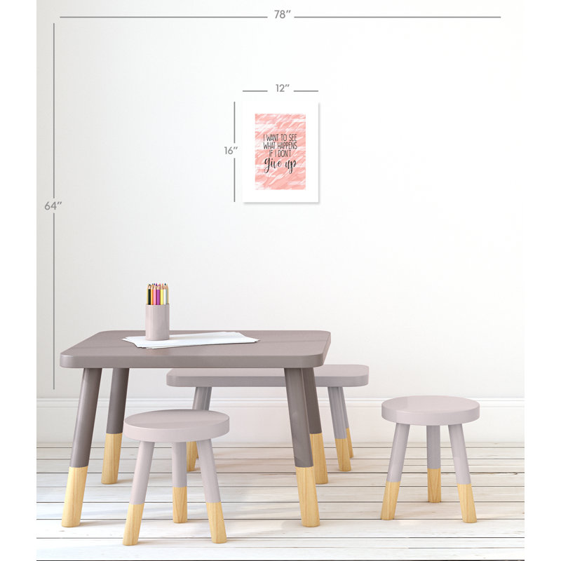 Ne pas baisser les bras, H 16 po x l 12 po x P 1 po, Papier
