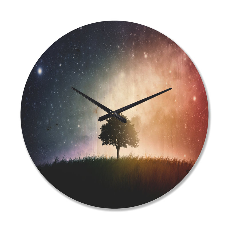 Horloge murale simple en bois, Grand
