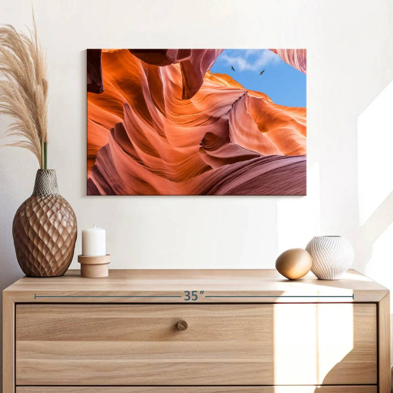 Vue du ciel d'Alvord Antelope Canyon