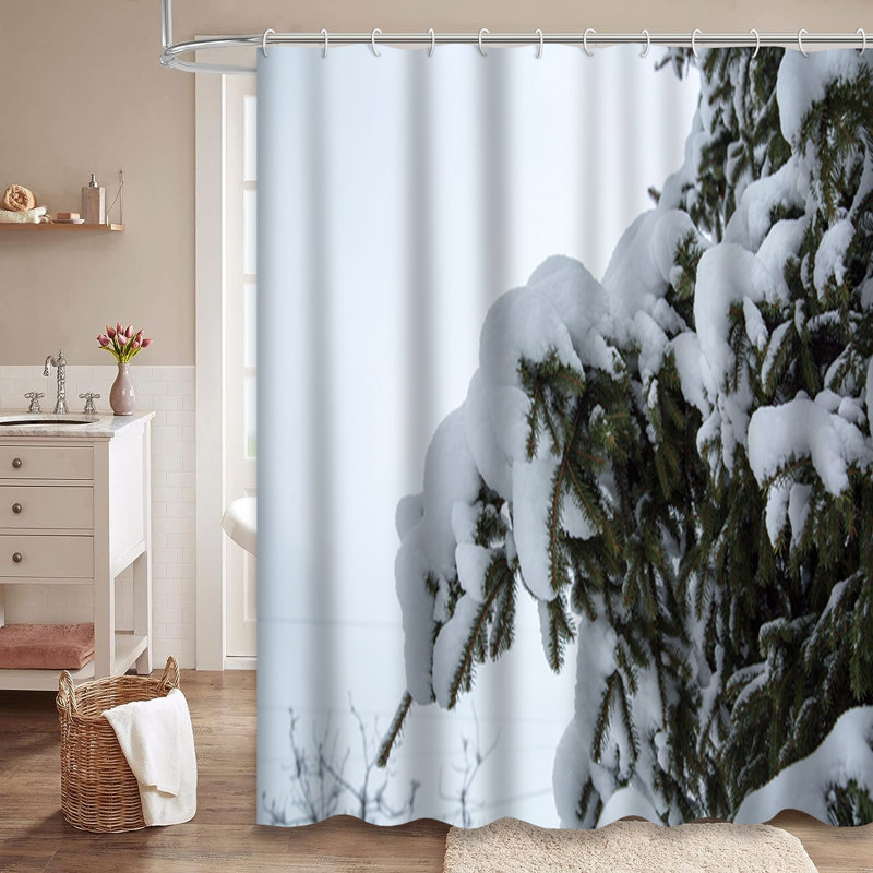 Rideau de douche Winter Bride, L 72 po x l 84 po
