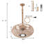 Ventilateur de plafond enfichable 15 po avec télécommande Boho
