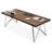Walnut,Black Rectangular Solid Wood Writing desk-1225075295