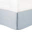 Édredon blanc grand, 100% coton avec coquillage bleu, élégant et comprend un édredon, une jupe de lit et 2 taies décoratives pour le lit-128745105