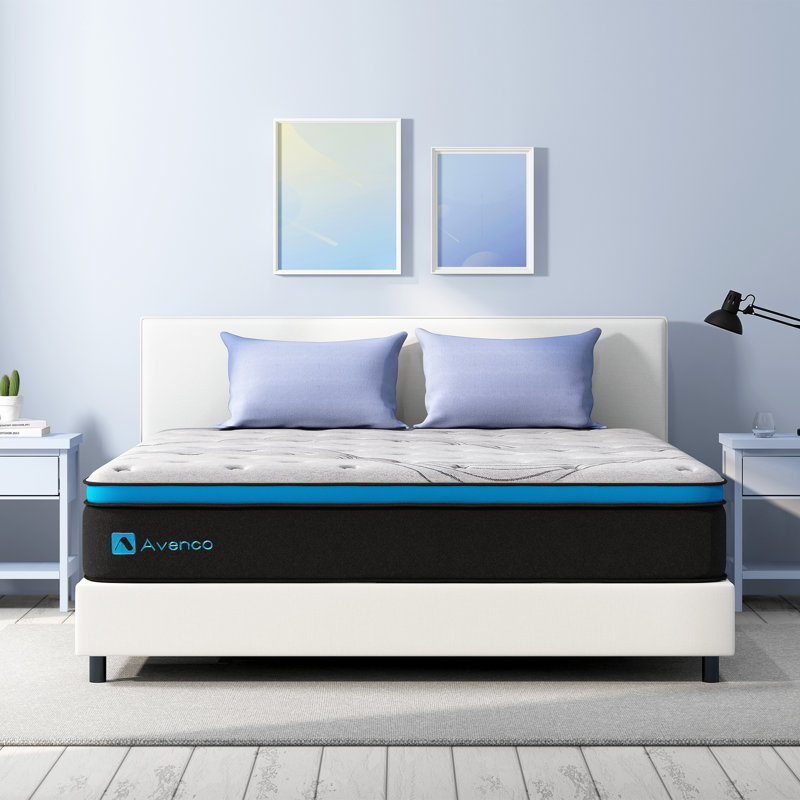 Avenco 10" Medium Pillow Top Hybrid Mattress, Queen