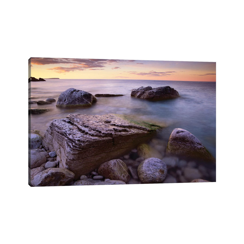 Coastal Rocks, Bruce Peninsula National Park, Ontario, Canada by Tim Fitzharris - Wrapped Canvas Print