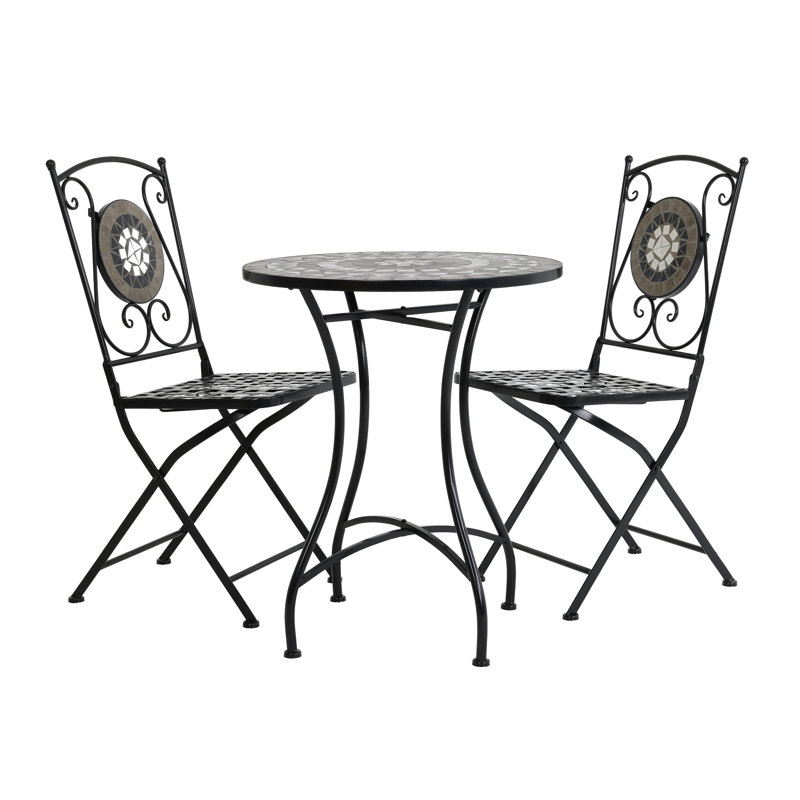 Groce 2 - Person Patio Dining Set with Round Table