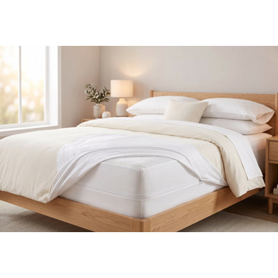 Waterproof Full Size Mattress Encasement, Zippered 6-Sided Vinyl Cover, 12-Inch Deep Pocket, Bed Bug and Dust Mite Protector