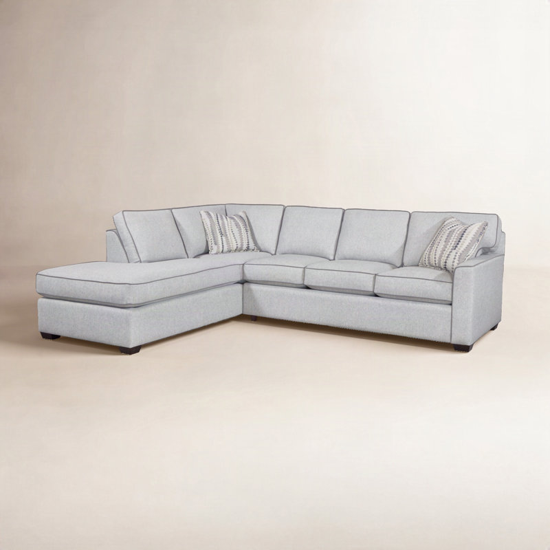 Frye Chaise Sectional, Elite Ivory; 0321-91, Honey, Left Hand Facing