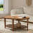 Solid Wood Oval Coffee Table-1661151204