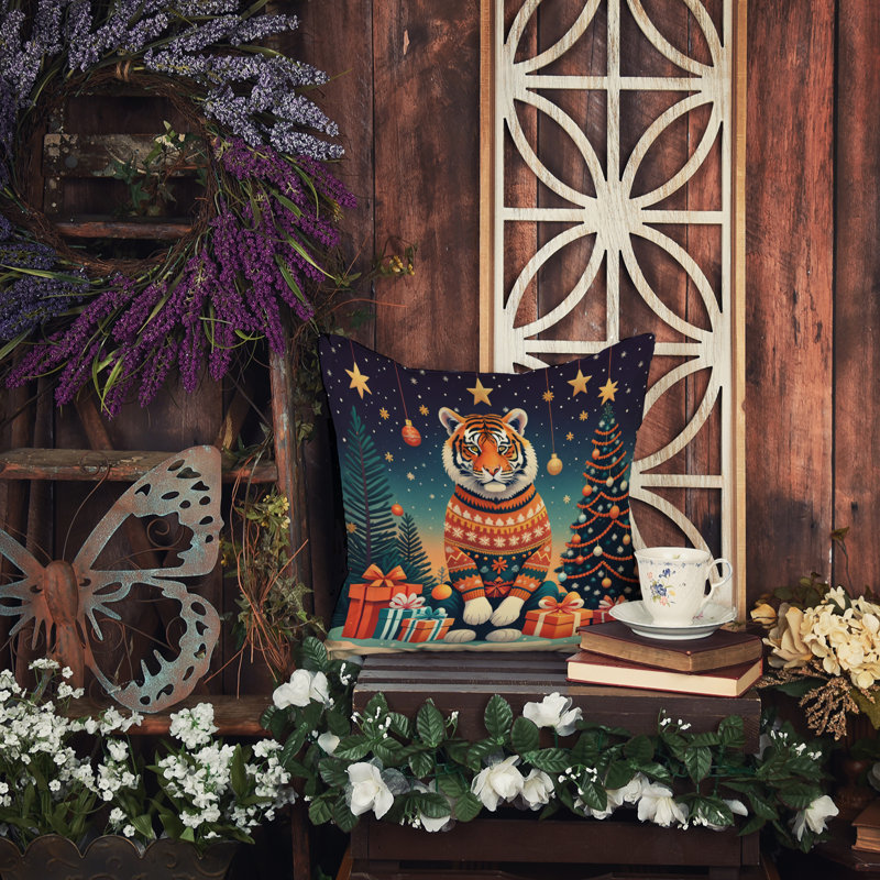  Coussin décoratif intérieur / extérieur en polyester Autre / Sans motif, 14 po x 14 po