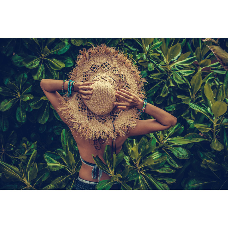 Woman In Tropical by VladGans - Wrapped Canvas Print, 30cm H x 46cm W x 3.8cm D