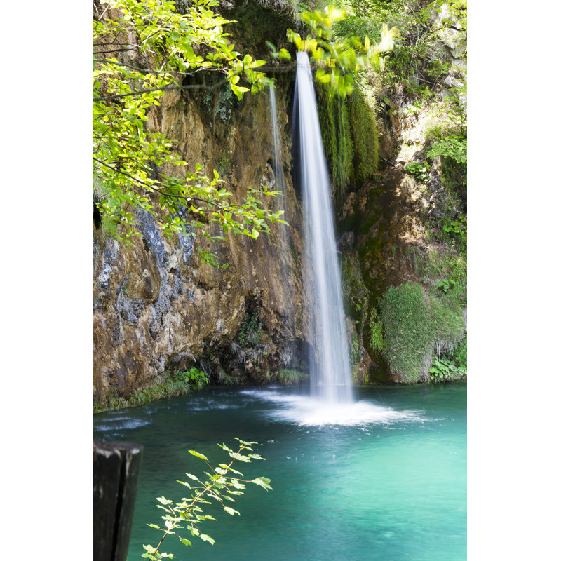 Waterfalls in Plitvice Lakes 1 Piece Wrapped Canvas Wall Art, 30cm H x 20cm W x 3.8cm D