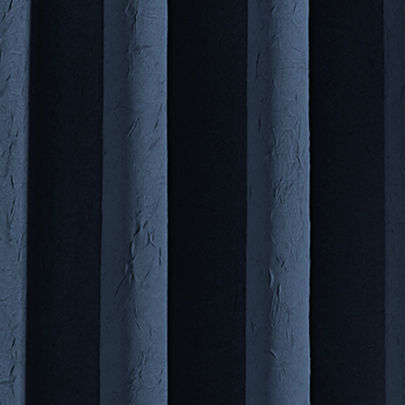 Curtainworks Manzano Solid Color Room Darkening Grommet Curtain Panel, Navy, 50" W x 120" L