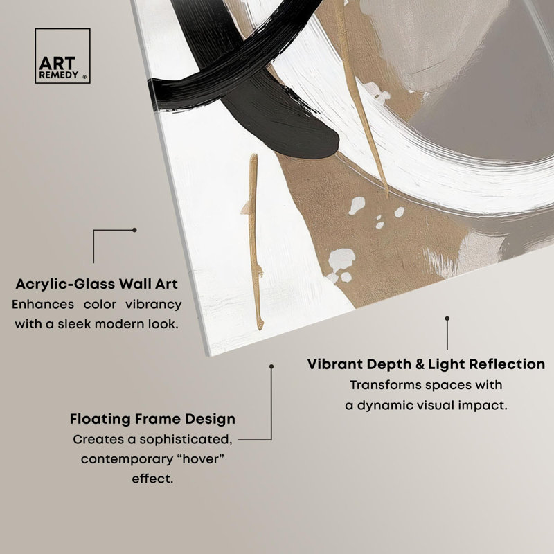 «Harmony of Neutrals Kitchen Decor», reproduction acrylique par Art Remedy, H 12 po x l 12 po