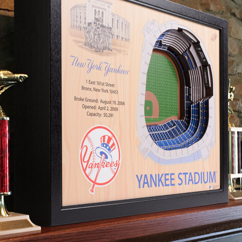 New York Yankees 3D Stadium Replica Wall Art