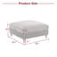 Seemab 102.1Cm Wide Square Standard Ottoman-1268570959