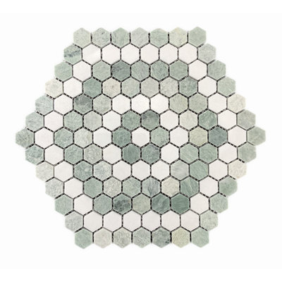 Carreau de marbre et plancher hexagonal 1 po Honeycomb