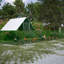 Poulailler de 26 pi x l 6,7 pi x 6,6 pi avec structure en métal imperméable et grand toit en acier-492041463