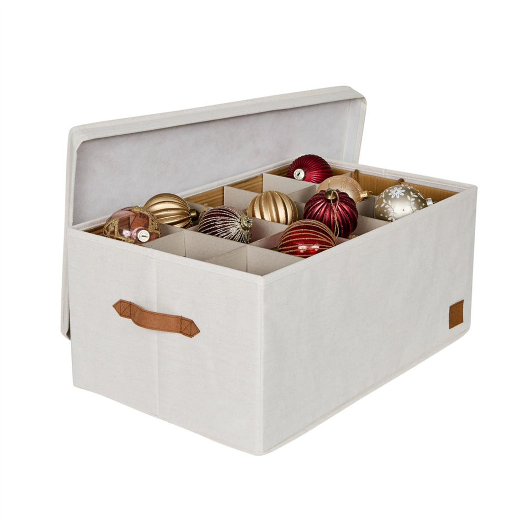 Premium Aufbewahrungsbox FÃ¼r Weihnachtskugeln - Box FÃ¼r Christbaumschmuck Aus Stoff - 30 FÃ¤cher, Tray Komplett Heraus...