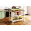 Îlot de cuisine fixe en bois massif 45 po Topmax (sans tabouret)