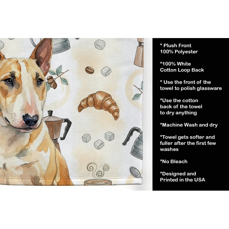 Serviette de cuisine Coffee Bar, Bull terrier miniature