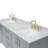 Freitas 73'' Solid Wood Double Bathroom Vanity in Grey with 0.75'' Carrara Marble Top, Center, Rectangle Sink-12935690-47770671-33908078