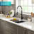 KRAUS Oletto Commercial Style Single Handle Pull Down Kitchen Faucet with QuickDock Top Mount Installation Assembly-1707868649