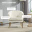 Fauteuil d'appoint en tissu avec pieds en métal doré pour chambre à coucher -1539674772