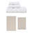 Bublitz Classy Bath Mat 100% Soft Cotton Bath Towel Set & Bath Rug-102445829-102445831