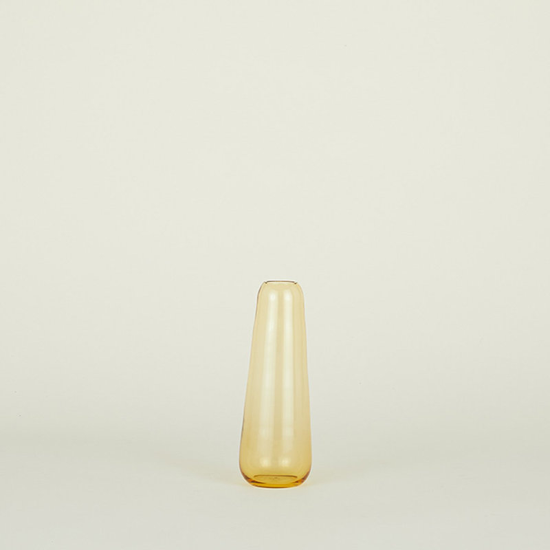 Aurora Glass Table Vase, Amber