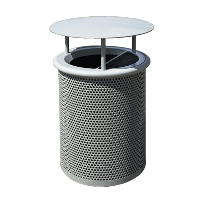 Steel Manual Lift Kitchen Trash Can - 30 Gallons