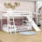 Jimmie Full over Full Wood Bunk Bed with Ladder, Slide and Shelves-951167945