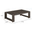 Table basse d'extérieur en aluminium Hoyt 47,25 po-1472960449